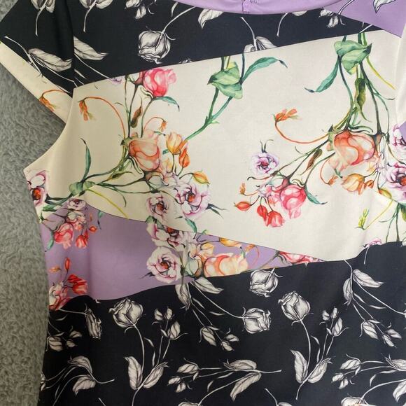 Vince Camuto womens cap sleeve scuba shift dress colorful floral professional 16 - Picture 3 of 12